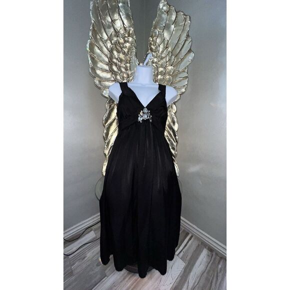 Lanvin Paris Ete Black Cocktail Party Dress Size 38 US 8 Alber Elbaz jewel - Picture 1 of 16